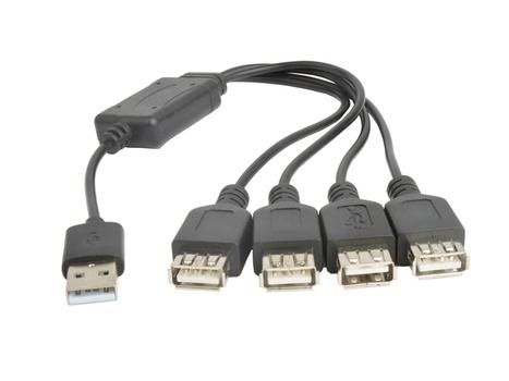 PROKORD Hub - 4 porte (Octopus Cable) USB typ A Han USB Type A Hun (USB-0072)