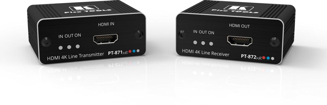 KRAMER PT-871/ 2xr-KIT 4K 4_4_4 HDR HDMI Compact DGKat 2_0_ Long-reach Extender_ PoC_ 70m (50-80389390)