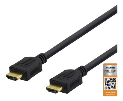 DELTACO HDMI with Ethernet cable 50cm Black (HDMI-1005D)
