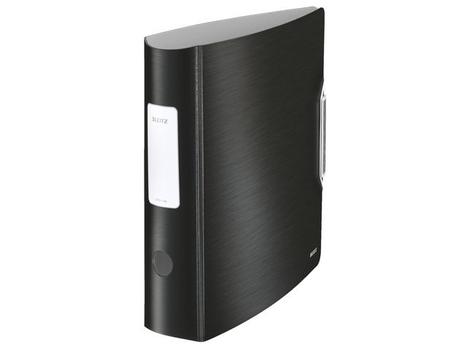 LEITZ 180 Active Style Lever Arch File Polypropylene A4 80mm Spine Width Satin Black (Pack 5) 11080094 DD (11080094)