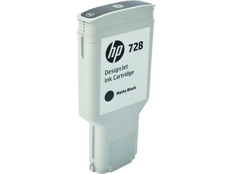 HP INK CARTRIDGE NO 728 MATTEBLACK 300ML SUPL (F9J68A)