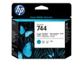 HP 744 Printhead Photo Black & Cyan