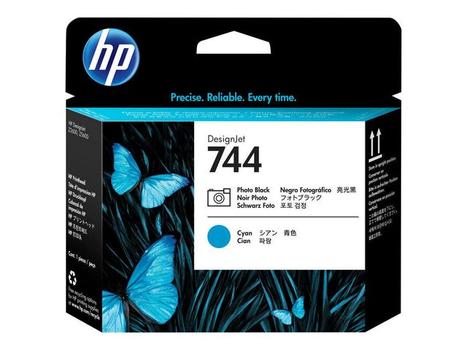 HP 744 Printhead Photo Black & Cyan (F9J86A)