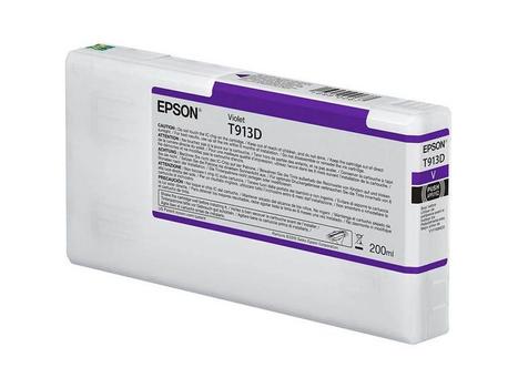EPSON n Ink Cartridges,  Ultrachrome HDR, T913D, Singlepack,  1 x 200.0 ml Violet, Standard (C13T913D00)