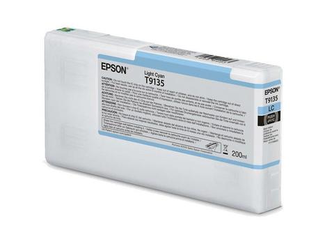 EPSON n Ink Cartridges,  Ultrachrome HDR, T9135, Singlepack,  1 x 200.0 ml Light Cyan, Standard (C13T913500)