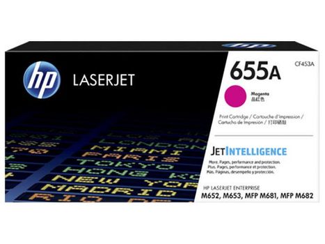 HP 655A - Magenta - original - LaserJet - toner cartridge (CF453A) - for Color LaserJet Enterprise M652, M653, LaserJet Enterprise Flow MFP M681, MFP M682 (CF453A)