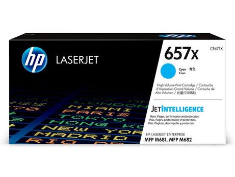 HP 657X - Høy ytelse - cyan - original - LaserJet - tonerpatron (CF471X) (CF471X)