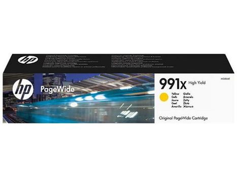 HP 991X - 182 ml - High Yield - yellow - original - PageWide - ink cartridge - for PageWide Color 755, MFP 77X, PageWide Managed P77740, P77750, PageWide Pro 750, 77X (M0J98AE)