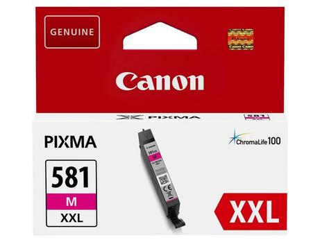 Canon CLI-581M XXL - XXL-størrelse - magenta - original - blekkbeholder - for PIXMA TS6251, TS6350, TS6351, TS8251, TS8252, TS8350, TS8351, TS8352, TS9550, TS9551 (1996C001)