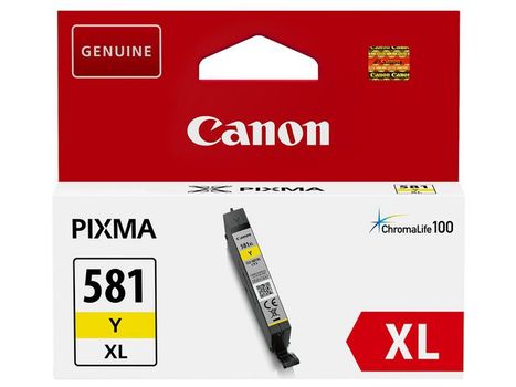CANON n CLI-581Y XL - 8.3 ml - XL size - yellow - original - ink tank - for PIXMA TS6251, TS6350, TS6351, TS705, TS8252, TS8350, TS8351, TS8352, TS9550, TS9551 (2051C001)
