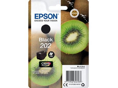 Epson 202 - svart - original - blekkpatron (C13T02E14010)