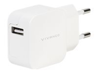 VIVANCO 1xUSB Home Fast Charger 2.4A White (37562)