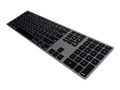 MATIAS MATIAS Backlit Wireless Aluminum Keyboard - Space Gray - Nordic