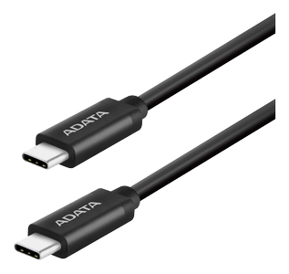 A-DATA ADATA USB-C TO USB-C 3.1 GEN1 5Gbps CABLE (ACC3G1AL-100CM-CBK)