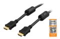 DELTACO HDMI cable, Premium High Speed HDMI with Ethernet, 2m, black