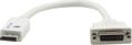 KRAMER ADC-DPM/DF | Male/Female Adapter | DisplayPort - DVI-I | Max 1920x1200 | Vit | 20cm