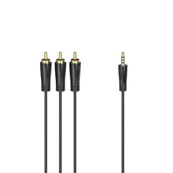 HAMA Kabel 4pin 3.5mm-3xRCA Guld Svart 1.5m (X1122161)