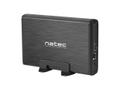 NATEC RHINO External USB 3.0 enclosure for 3.5'' SATA HDDs, black aluminum