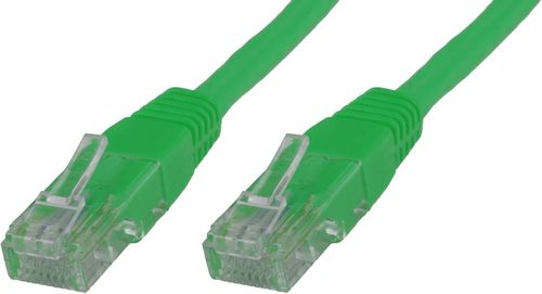 MICROCONNECT U/UTP CAT6A 0.5M Green LSZH (UTP6A005G)