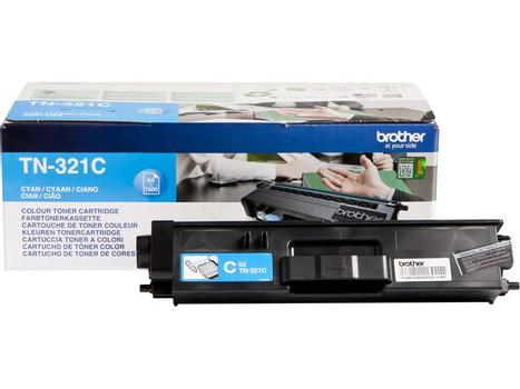 BROTHER TN321C - Cyan - original - toner cartridge - for Brother DCP-L8400,  DCP-L8450,  HL-L8250, HL-L8350, MFC-L8650,  MFC-L8850 (TN321C)