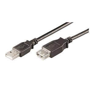 GOOBAY Kabel USB2++ Verläng bk 5,0 m | HighSpeed (68905)