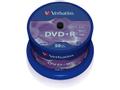 VERBATIM DVD+R 4,7GB Branded Matt Silver 16xSpeed *50-pack* CakeBox