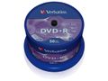 VERBATIM DVD+R Media 16X 4.7GB Advanced AZO 50 Pack Spindel Retail