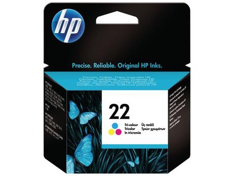 HP 22 - farge (cyan, magenta, gul) - original - blekkpatron
