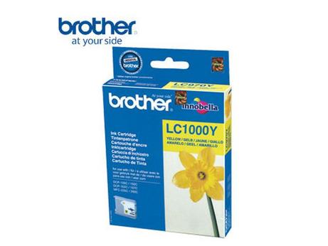 Brother LC1000Y - gul - original - blekkpatron (LC1000Y)