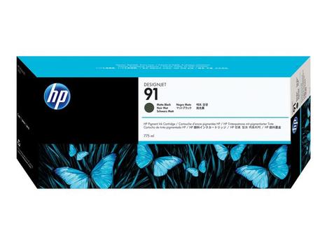 HP 91-pigmentblækpatron,  775 ml, mat sort (C9464A)