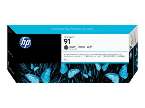 HP 91 original ink cartridge matte black standard capacity 775ml 1-pack with Vivera ink (C9464A)