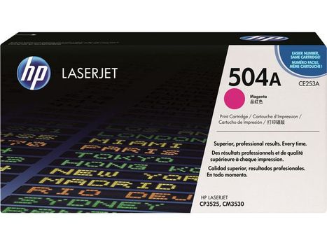 HP 504A Colour LaserJet original toner cartridge magenta standard capacity 7.000 pages 1-pack ColorSphere (CE253A)