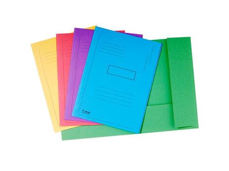 EXACOMPTA Omslag EXACOMPTA 2 klaff 280g ass.farver (445000E*50)