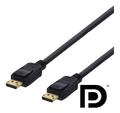 DELTACO DisplayPort cable, 1m, 4K UHD, DP 1.2, black