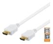 DELTACO High-Speed Premium HDMI cable, 3m, Ethernet, 4K UHD, white