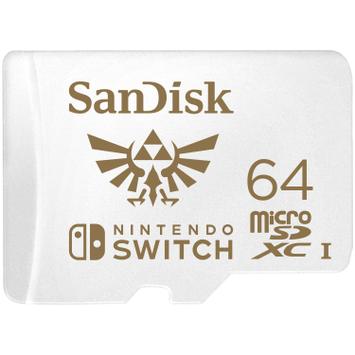 SanDisk Nintendo Switch - Flashminnekort - 64 GB - UHS-I U3 - microSDXC UHS-I - for Nintendo Switch (SDSQXAT-064G-GNCZN)