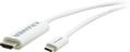 KRAMER C-USBC/HM | USB-C - HDMI | Max 3840x2160 60Hz 4:4:4 | Vit | 1,8m