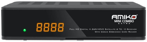 AMIKO Mini Combo Digital receiver, S2/T2 and C, 2x USB, black (MINICOMBO-EXTRA)