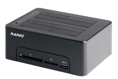 DELTACO HDD / SSD Docking station with two slots, USB 3.0, black
