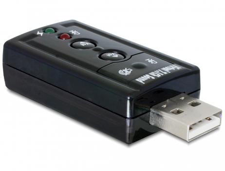 DELOCK External USB 2.0 Sound Adapter 24 bit / 96 kHz with S/PDIF (63926)
