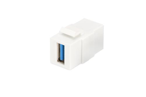 ASSMANN Electronic USB 3.0 KEYSTONE MODULE FEMALE/ FEMALE COLOR WHITE CABL (DN-93404)