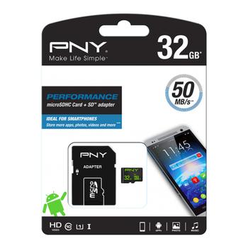 PNY MICRO-SDHC PERFORMANCE 32GB (SDU32GPER50-EF)