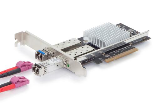 DIGITUS 2-port SFP+ 10G PCI Express Card Low profile backet Intel JL82599ES Chipset IN (DN-10162)