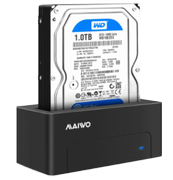 DELTACO HDD/SSD docking station, USB 3.1 Gen 2, USB-C, 10 Gbps, black