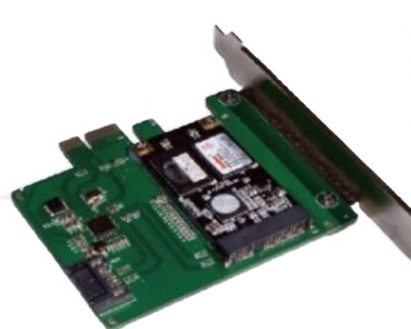 DELTACO mSATA-laajennuskortti,  kytketään PCIe-paikkaan,  6Gbps, vihreä (KCSSD1)