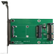 DELTACO mSATA to SATA adapter card, 22pin SATA, green