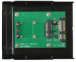 DELTACO mSATA to SATA adapter card, 3,5" bay mountable, 22pin SATA, green