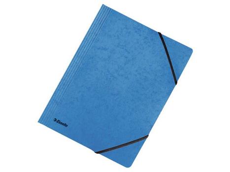 ESSELTE Elastikmappe pressepap A4 blå (44201)
