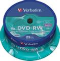 VERBATIM DVD-RW Verbatim 4.7Gb 4x spindle (25)