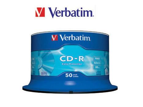 VERBATIM CD-R Verbatim 700Mb 52x spindle (50) (43351)